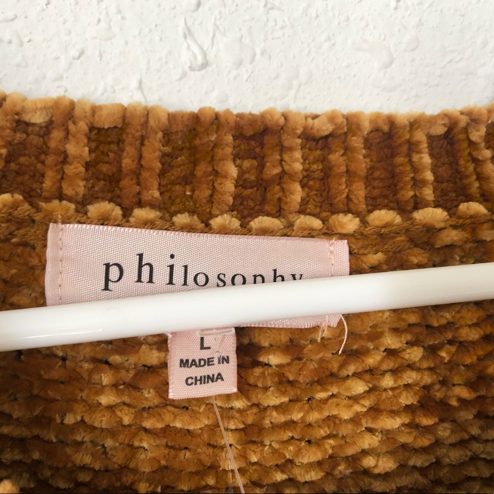 NWT Philosophy Sweater Sweatshirt Pullover Top L - Picture 5 of 8